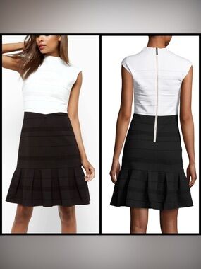 TED BAKER LONDON Flared Skirt Detail Dress